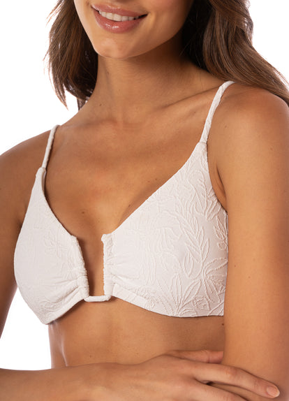  Maaji White Whisper Bia  U Wire Bralette Bikini Top