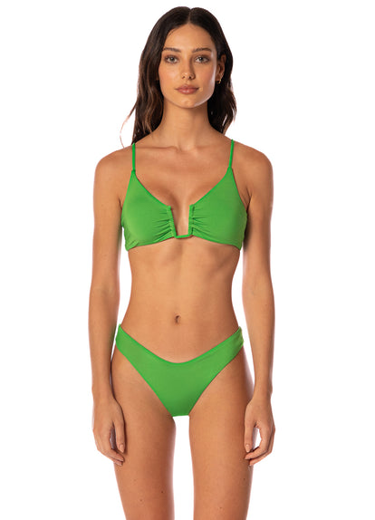 Thumbnail - Maaji Emerald Brocade Bia U Wire Bralette Bikini Top - 1