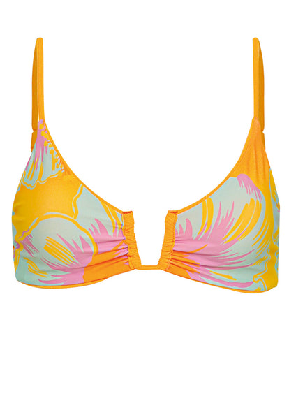  Maaji Zesty Orange Bia U Wire Bralette Bikini Top