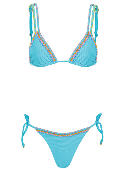  Maaji Aqua Dream Tulum Low Rise Tie Side Bikini Bottom