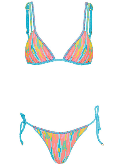 Thumbnail - Maaji Aqua Dream Tulum Low Rise Tie Side Bikini Bottom - 9