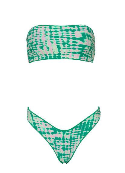 Thumbnail - Maaji Enchanting Emerald Splendour Regular Rise Thin Side Bikini Bottom - 12