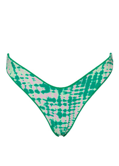 Thumbnail - Maaji Enchanting Emerald Splendour Regular Rise Thin Side Bikini Bottom - 10