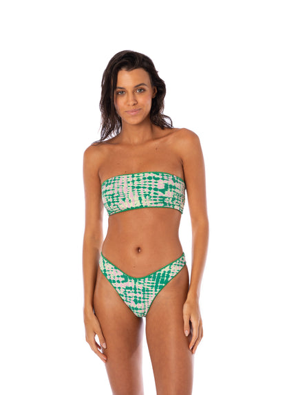  Maaji Enchanting Emerald Splendour Regular Rise Thin Side Bikini Bottom