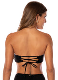 Maaji Midnigh Palm Bryn Strapless Bandeau Bikini Top