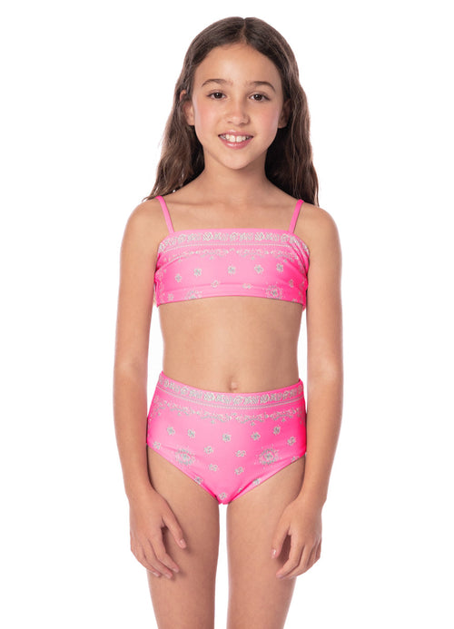 Main image -  Maaji Boho Bandana Rainbow Girls Bikini Set 