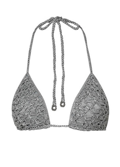 Thumbnail - Maaji Sparkle Mesh Balms Sliding Triangle Bikini Top - 6