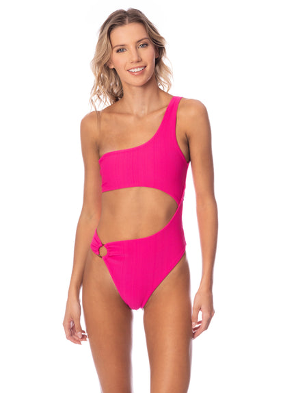 Thumbnail - Maaji Hot Magenta Lousie Cut Out One Piece - 4