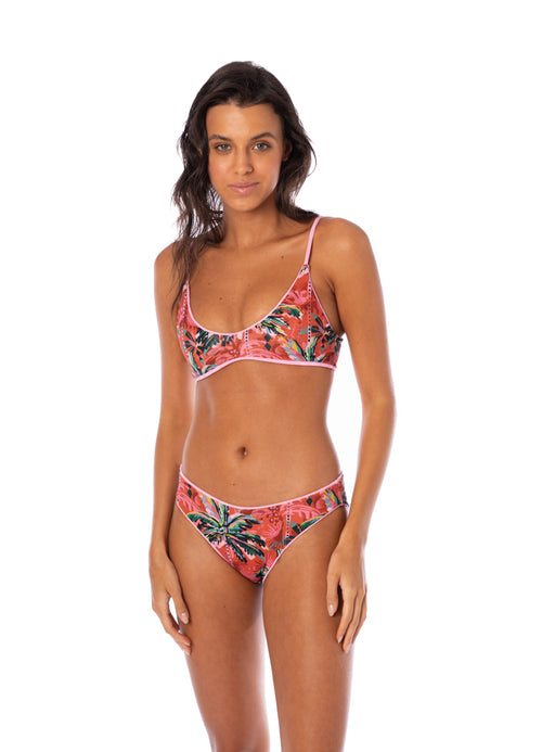Hover image -  Maaji Blush Rose Sublimity Regular Rise Classic Bikini Bottom