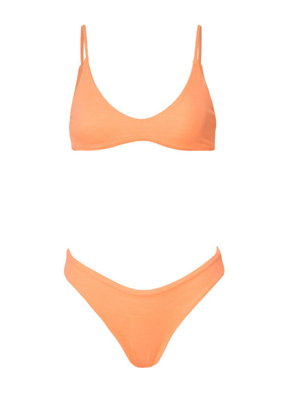 Thumbnail - Maaji Vibrant Apricot Sublimity Regular Rise Classic Bikini Bottom - 10