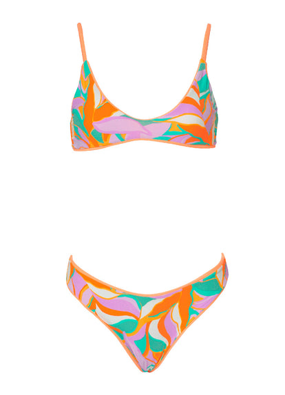 Thumbnail - Maaji Vibrant Apricot Sublimity Regular Rise Classic Bikini Bottom - 11