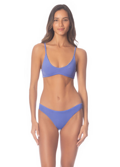  Maaji Deep Periwinkle Flirt Low Rise Thin Side Bikini Bottom