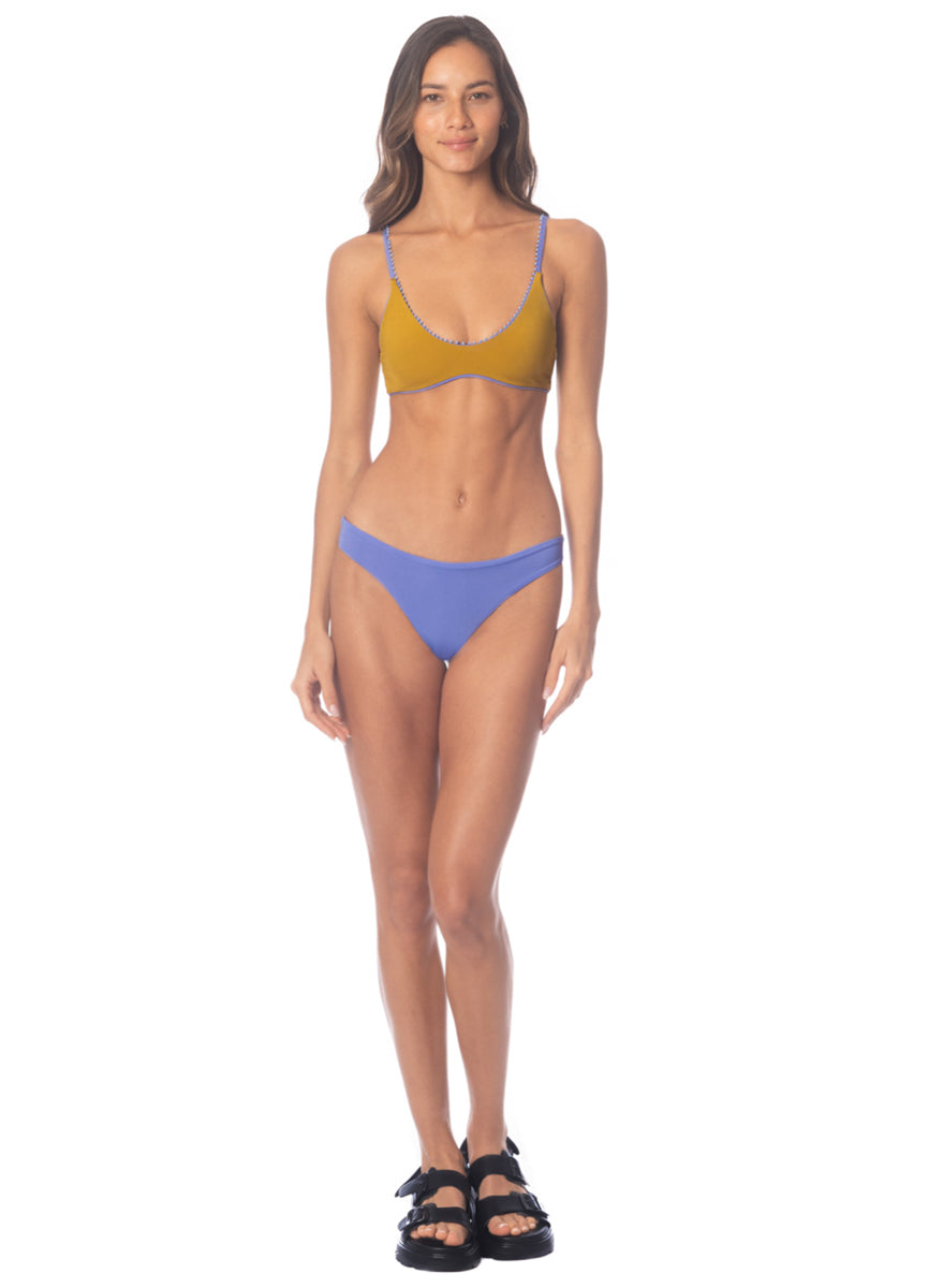 Maaji Deep Periwinkle Liberties Classic Bralette Bikini Top