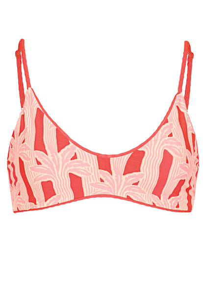  Maaji Flame Coral Liberties Classic Bralette Bikini Top
