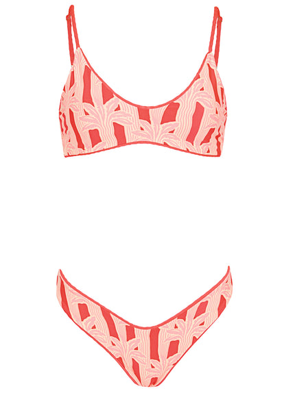  Maaji Flame Coral Liberties Classic Bralette Bikini Top