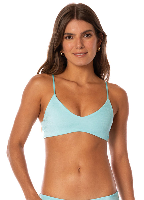 Hover image -  Maaji Blue Heaven Liberties Sporty Bralette Bikini Top