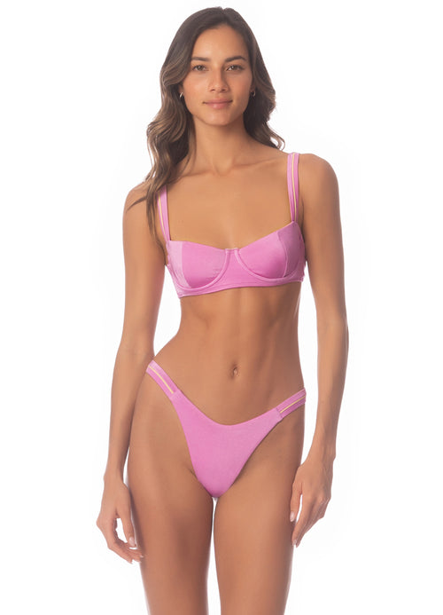 Main image -  Maaji Fondant Pink Serendipity Unmolded Underwire Bikini Top