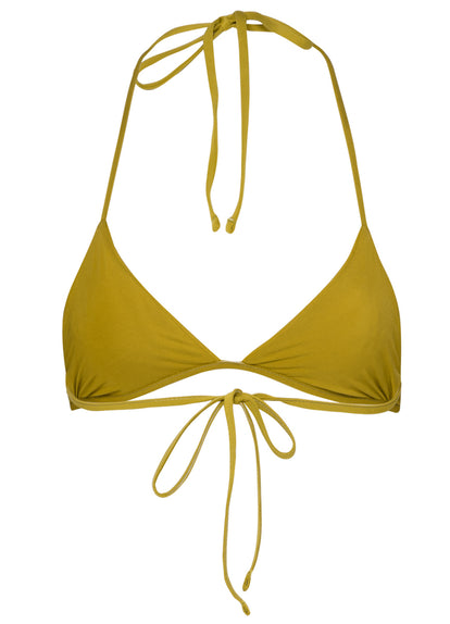 Thumbnail - Maaji Olive Palmetto Balminess Fixed Triangle Bikini Top - 8