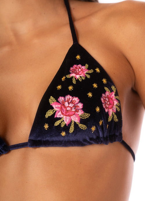 Hover image -  Foto de Bouquet Bliss Balmy Sliding Triangle Bikini Top by Maaji - Tops - Vestidos de Baño