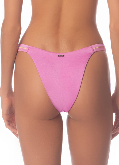 Maaji Fondant Pink Resplendor Regular Rise Thin Side Bikini Bottom