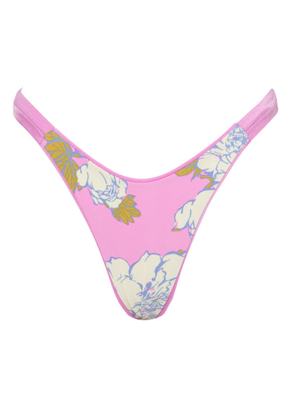  Maaji Fondant Pink Resplendor Regular Rise Thin Side Bikini Bottom