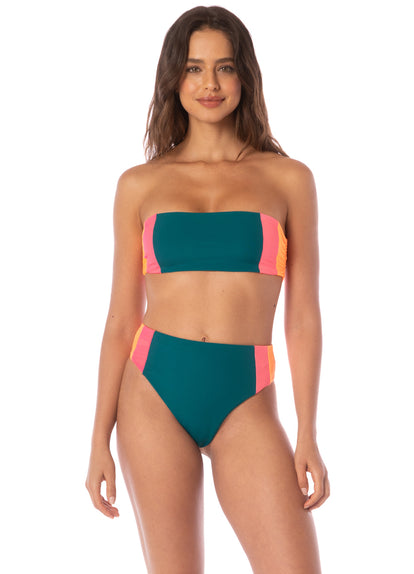  Maaji Verdant Breeze Wanderer High Rise Classic Bikini Bottom