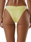 Maaji Lemonade Green Delphi High Rise Thin Side Bikini Bottom