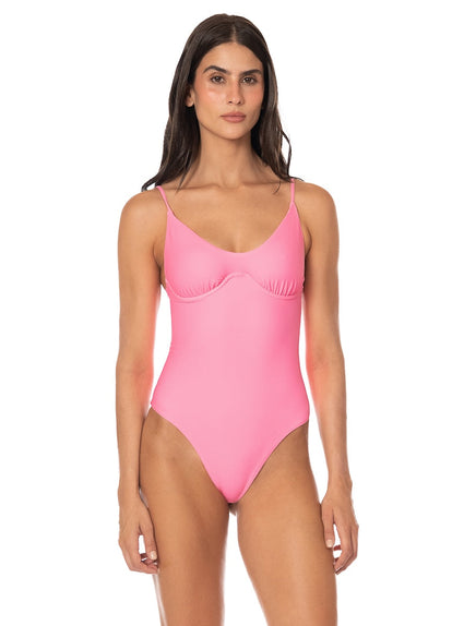  Foto de Pink Celine Cheeky Cut Underwire One Piece by Maaji - Enteros - Vestidos de Baño
