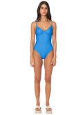 Maaji Blue Celine Cheeky Cut Underwire One Piece