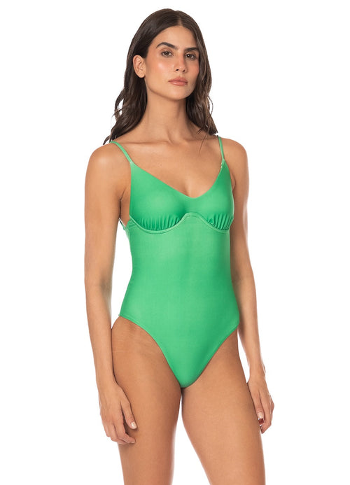Main image -  Foto de Green Celine Cheeky Cut Underwire One Piece by Maaji - Enteros - Vestidos de Baño