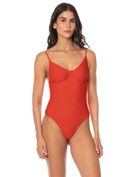 Thumbnail - Foto de Red Celine Cheeky Cut Underwire One Piece by Maaji - Enteros - Vestidos de Baño - 1