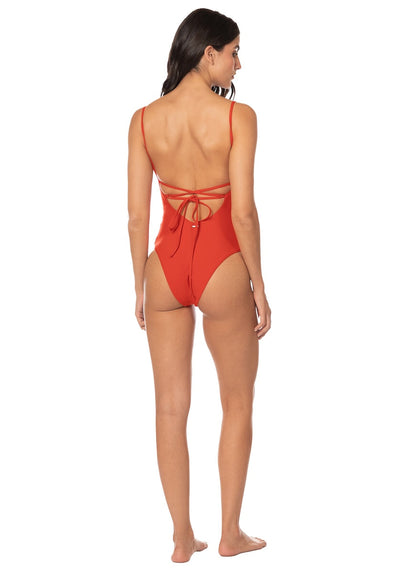  Foto de Red Celine Cheeky Cut Underwire One Piece by Maaji - Enteros - Vestidos de Baño