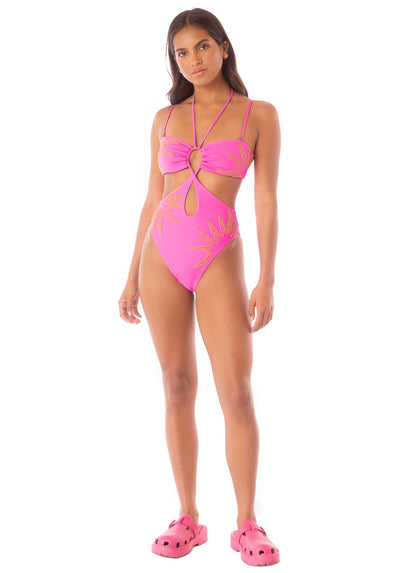 Thumbnail - Maaji Caramel Sun Sloane Cut Out One Piece - 6
