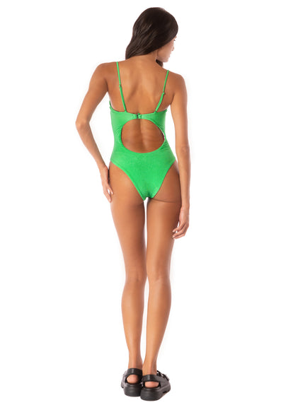  Maaji Parakeet Green Cuba Underwire One Piece