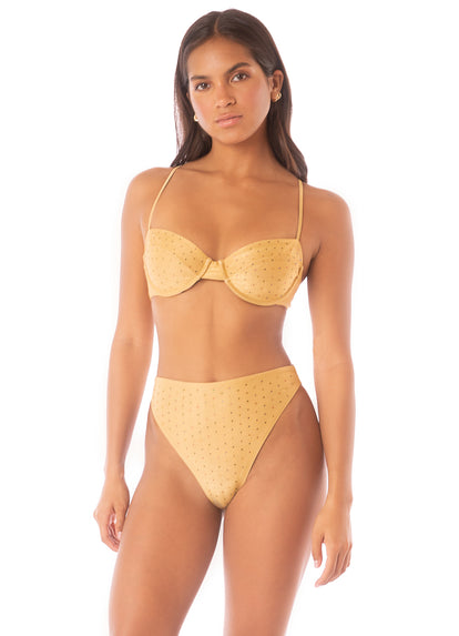 Thumbnail - Maaji Creamy Gold Golden Underwire Bikini Top - 1