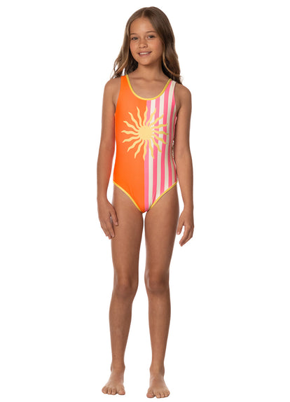  Foto de Sunlit Sky Nosy Be Girls One Piece Set by Maaji - Vestidos De Baño Para Niñas - Niñas