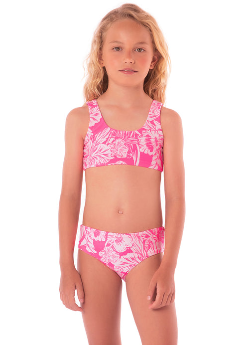 Main image -  Maaji Pink Blossom Hoya Bikini Set Girls
