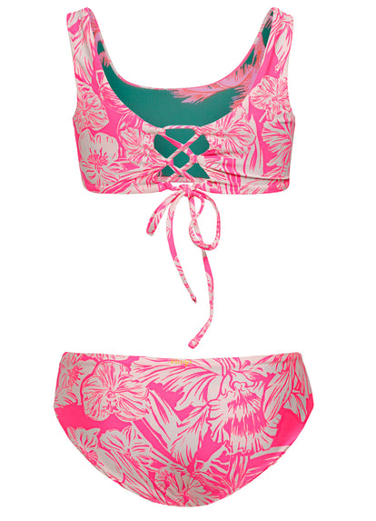 Thumbnail - Maaji Pink Blossom Hoya Bikini Set Girls - 8