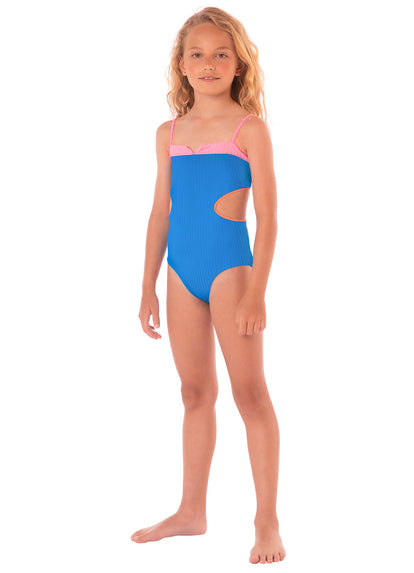  Foto de Ocean Blue Phi Phi One Piece Girls by Maaji - Vestidos De Baño Para Niñas - Niñas