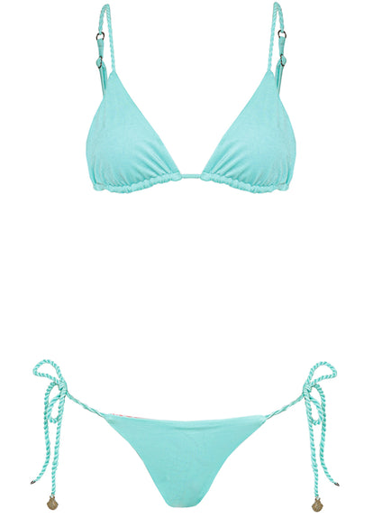  Maaji Blue Heaven Upbraid Sliding Triangle Bikini Top