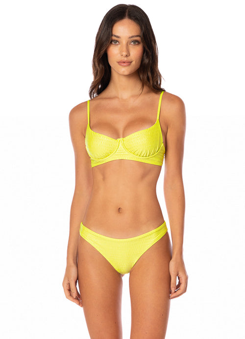 Main image -  Maaji Lime Green Archer Unmolded Underwire Bikini Top
