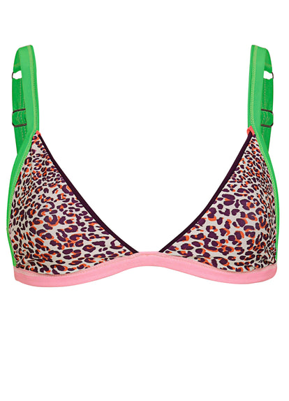 Maaji Burgundy Ripple Fixed Triangle Bikini Top