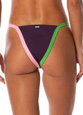 Maaji Burgundy Treva Regular Rise Double V Bikini Bottom