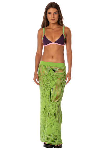 Thumbnail - Maaji Burgundy Treva Regular Rise Double V Bikini Bottom - 8