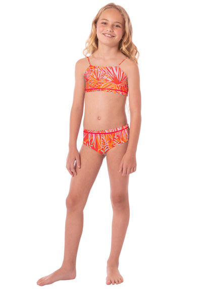  Maaji Coral Foliage Karmel Girls Bikini Set