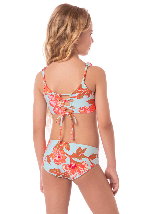 Hover image -  Foto de Floral Sky Sailor Sporty Shorts by Maaji - Vestidos De Baño Para Niñas - Niñas