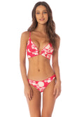 Maaji Cherry Crush Iconic  Low Rise Thin Side Bikini Bottom