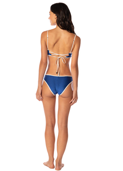 Thumbnail - Maaji Cobalt Blue Iconic Low Rise Thin Side Bikini Bottom - 6