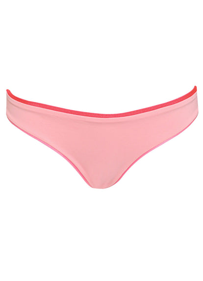 Maaji Taffy Pink Iconic Low Rise Thin Side Bikini Bottom