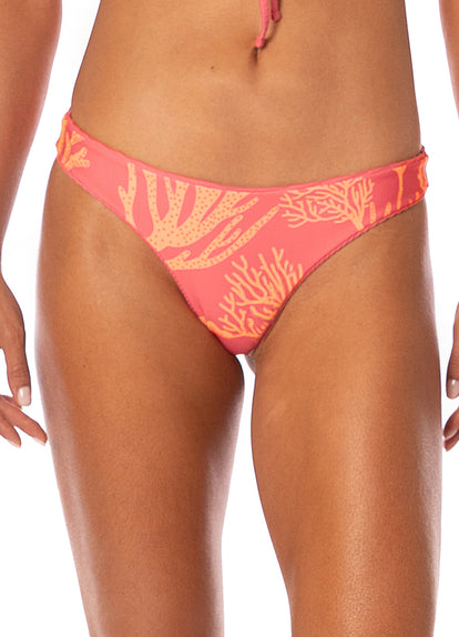 Thumbnail - Maaji Coral Ripple Iconic Low Rise Thin Side Bikini Bottom - 8